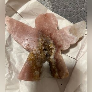 Angel Rose Quartz Crystal